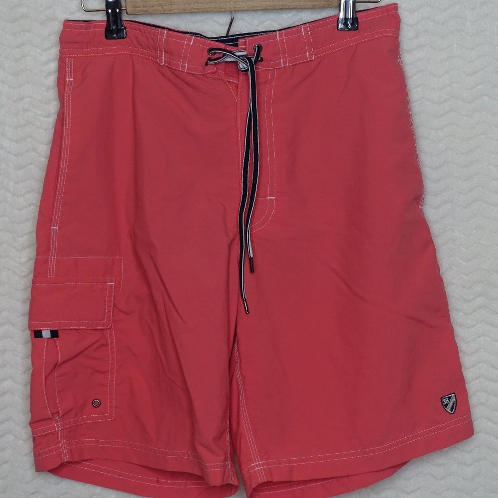 Daniel Cremieux Men's Peach Board Shorts Swim Trunks Med